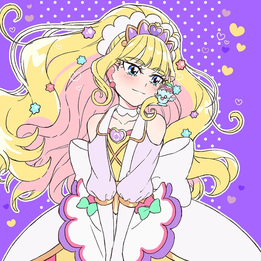 kasai amane, cure finale, recipipi, and parfait recipipi (precure and 1 more) drawn by yufu_kyouko