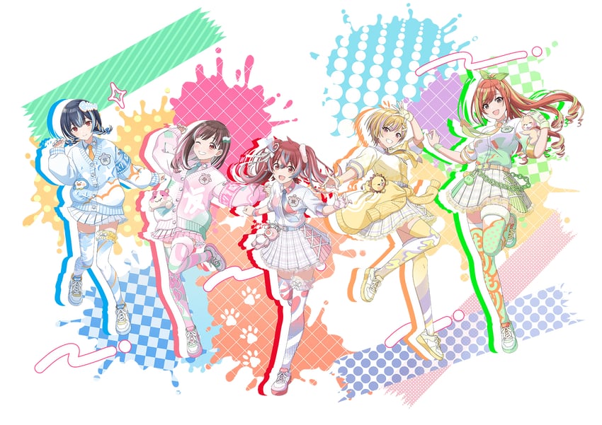 morino rinze, sonoda chiyoko, komiya kaho, arisugawa natsuha, and saijo juri (idolmaster and 2 more)