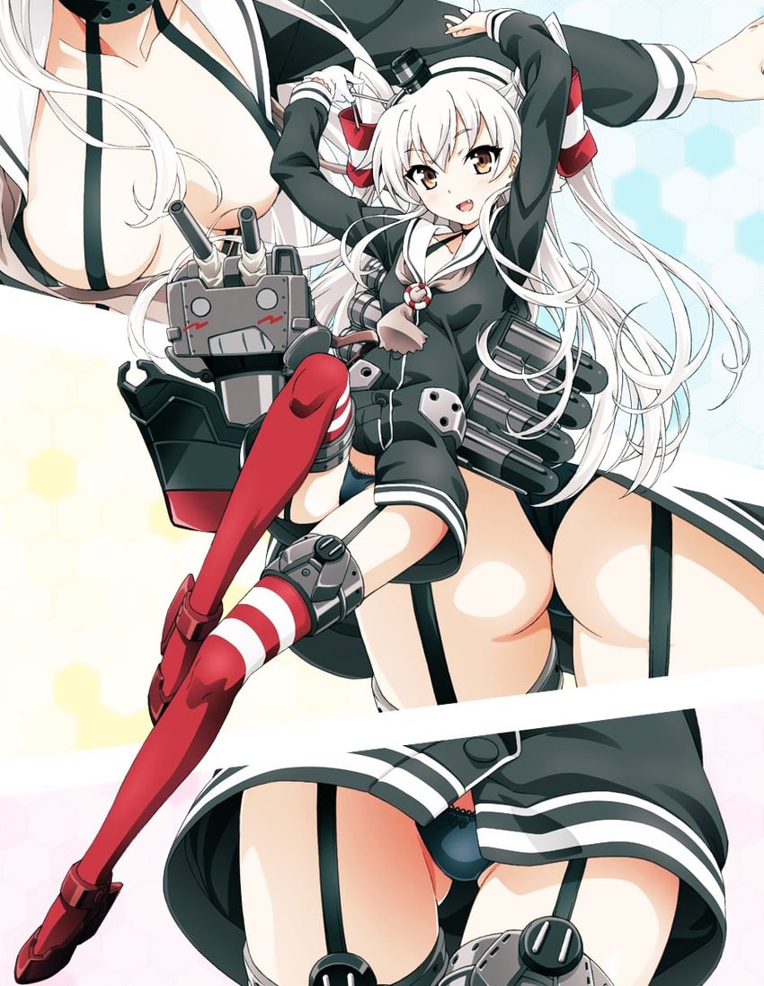 amatsukaze and rensouhou-kun (kantai collection) drawn by watanabe_yoshihiro