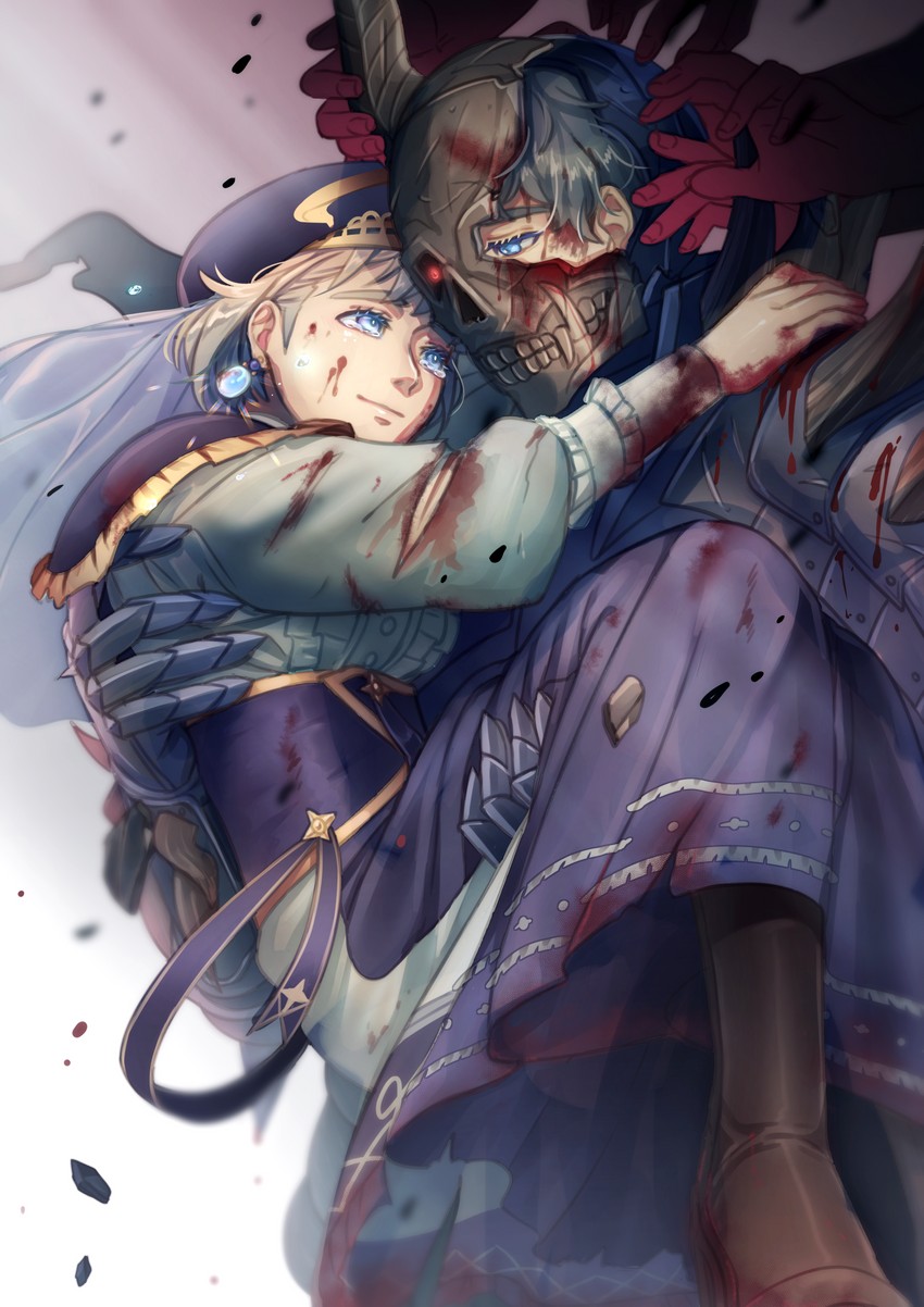mercedes von martritz and death knight (fire emblem and 1 more) drawn by guriya
