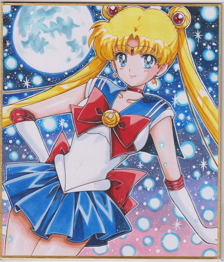 tsukino usagi and sailor moon (bishoujo senshi sailor moon) drawn by user_kztc4472