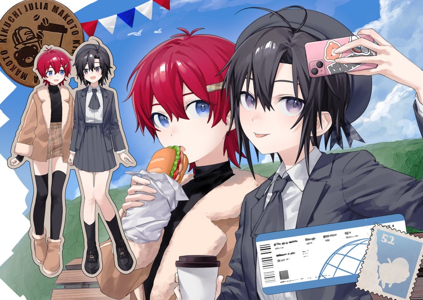 kikuchi makoto and julia (idolmaster and 1 more) drawn by vickyycy99