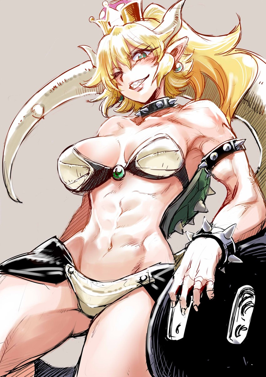 bowsette (mario and 1 more) drawn by kurose_kousuke