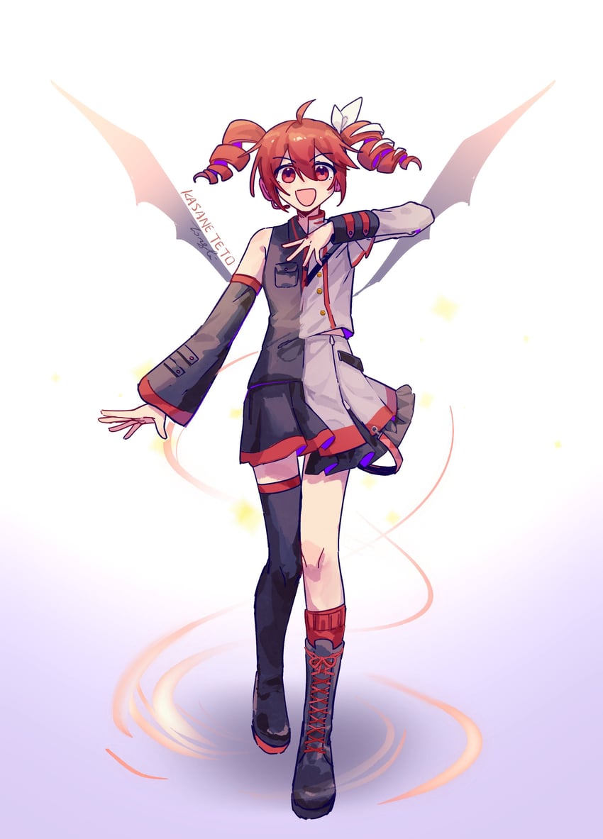 kasane teto (utau and 1 more) drawn by rainflowerstone
