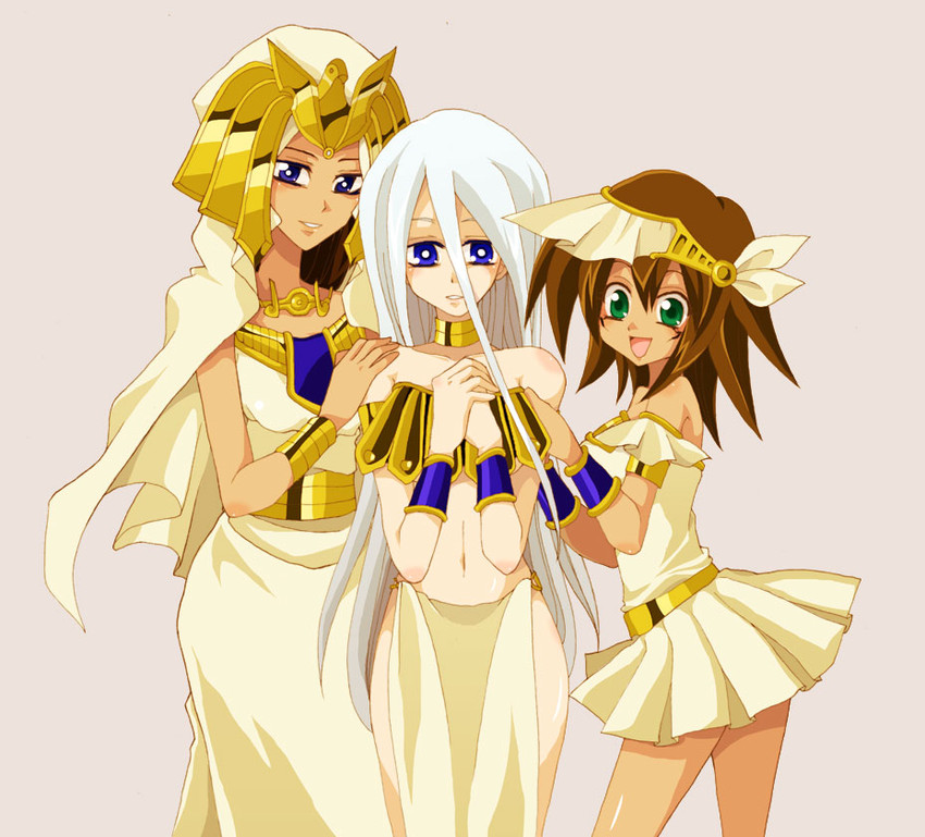 kisara, mana, and isis (yu-gi-oh! and 1 more) drawn by saeki_yuki