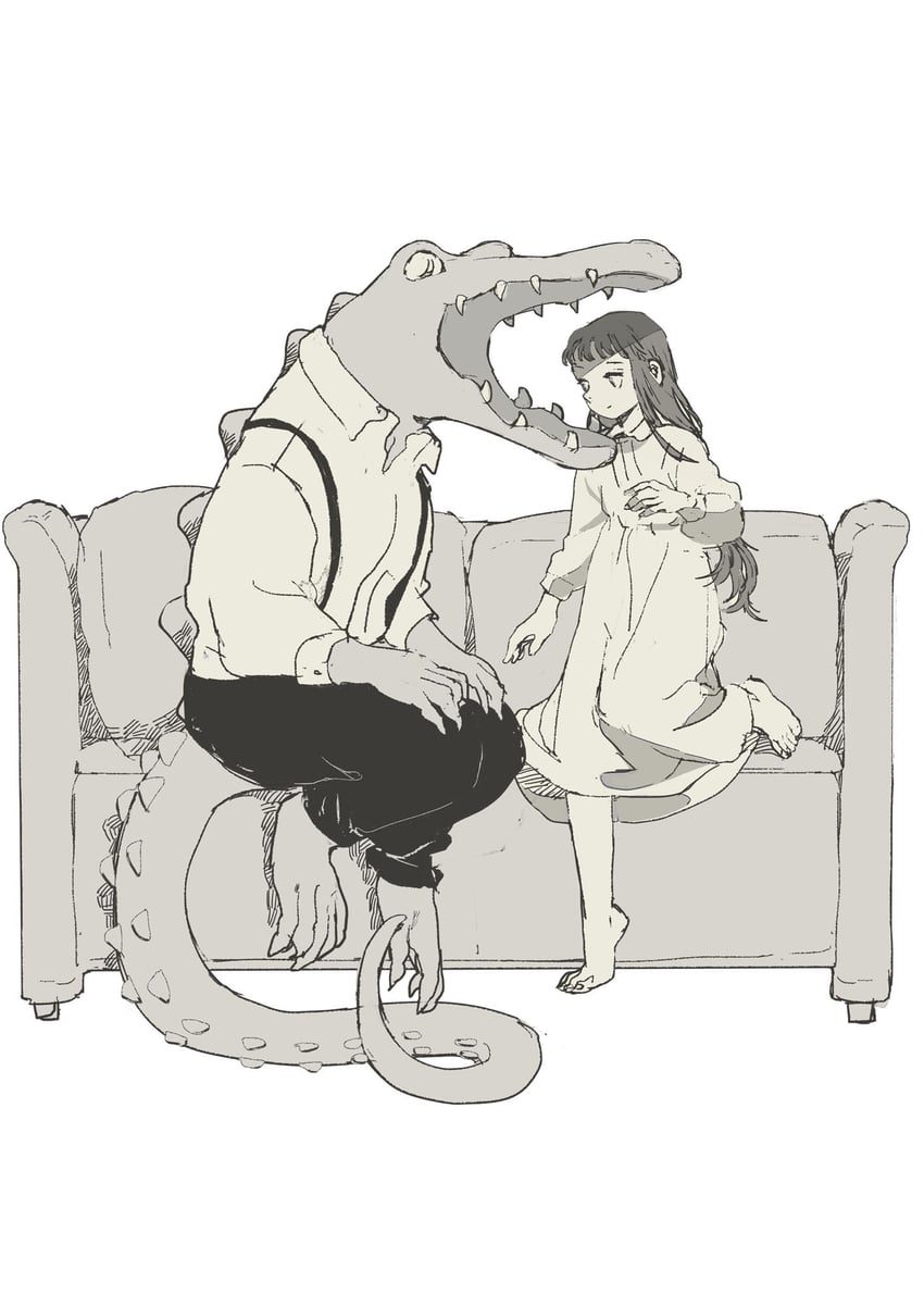 philia ell and croco zigmond (original) drawn by tono_(rt0no)