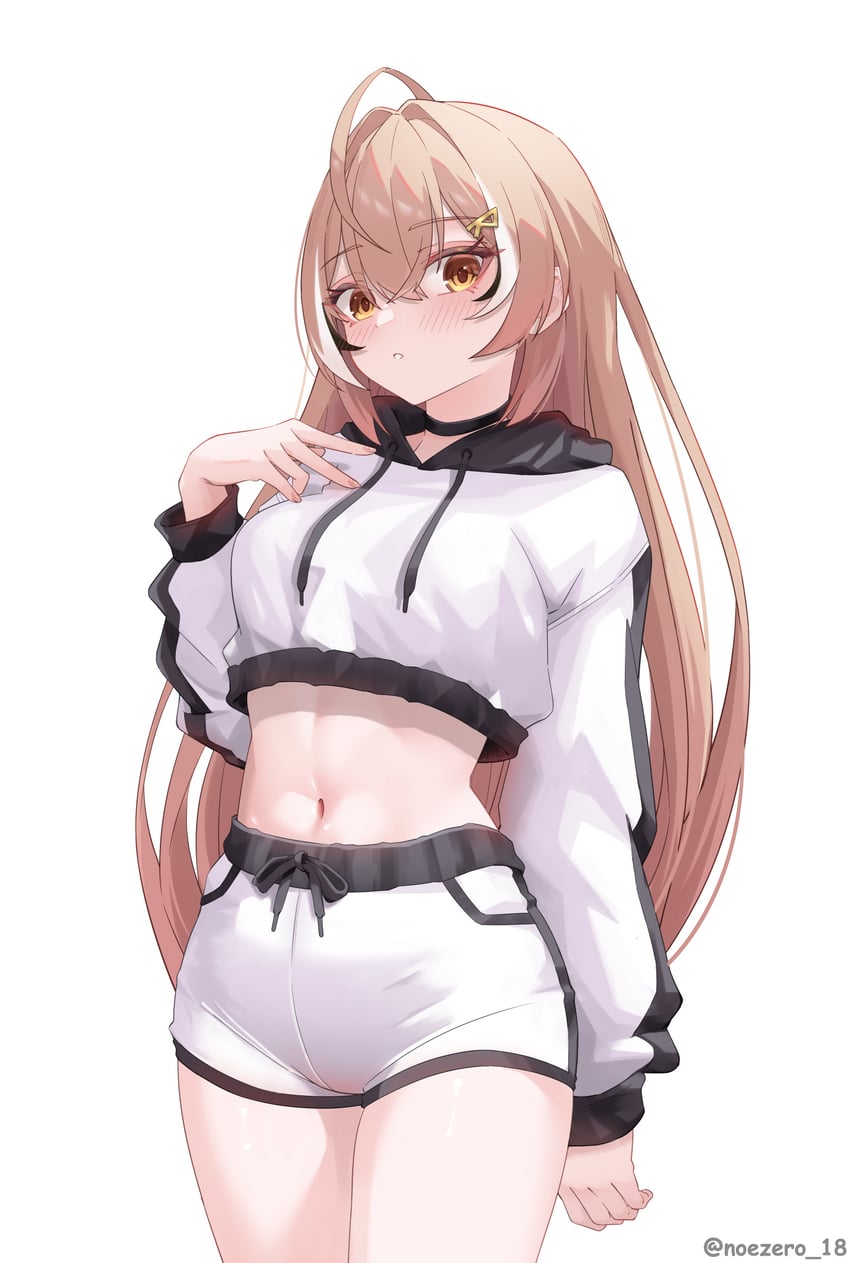 nanashi mumei (hololive and 1 more) drawn by noeee