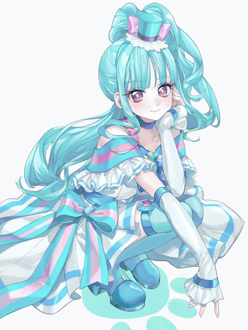 nekoyashiki mayu and cure lillian (precure and 1 more) drawn by suimin_(sui_0y0)