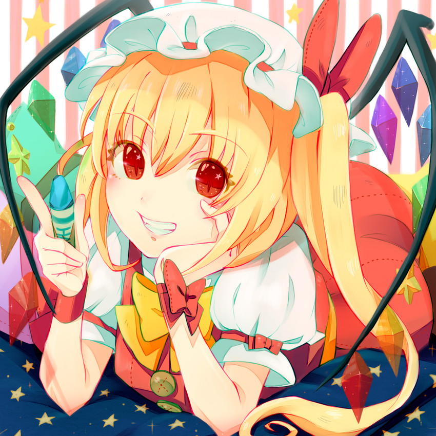 flandre scarlet (touhou) drawn by witoi_(roa)