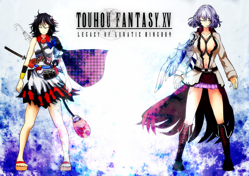 kijin seija, kishin sagume, and kikuri (touhou and 4 more) drawn by tk31