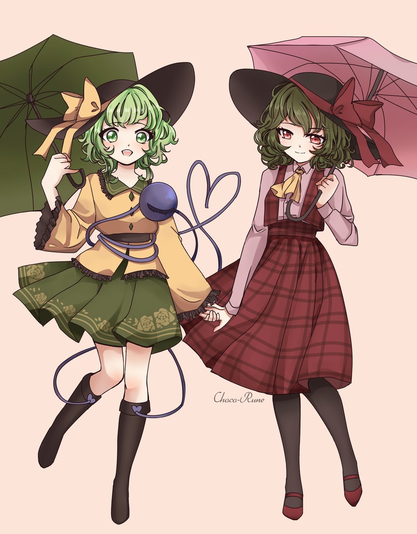 komeiji koishi and kazami yuuka (touhou) drawn by choco-rune