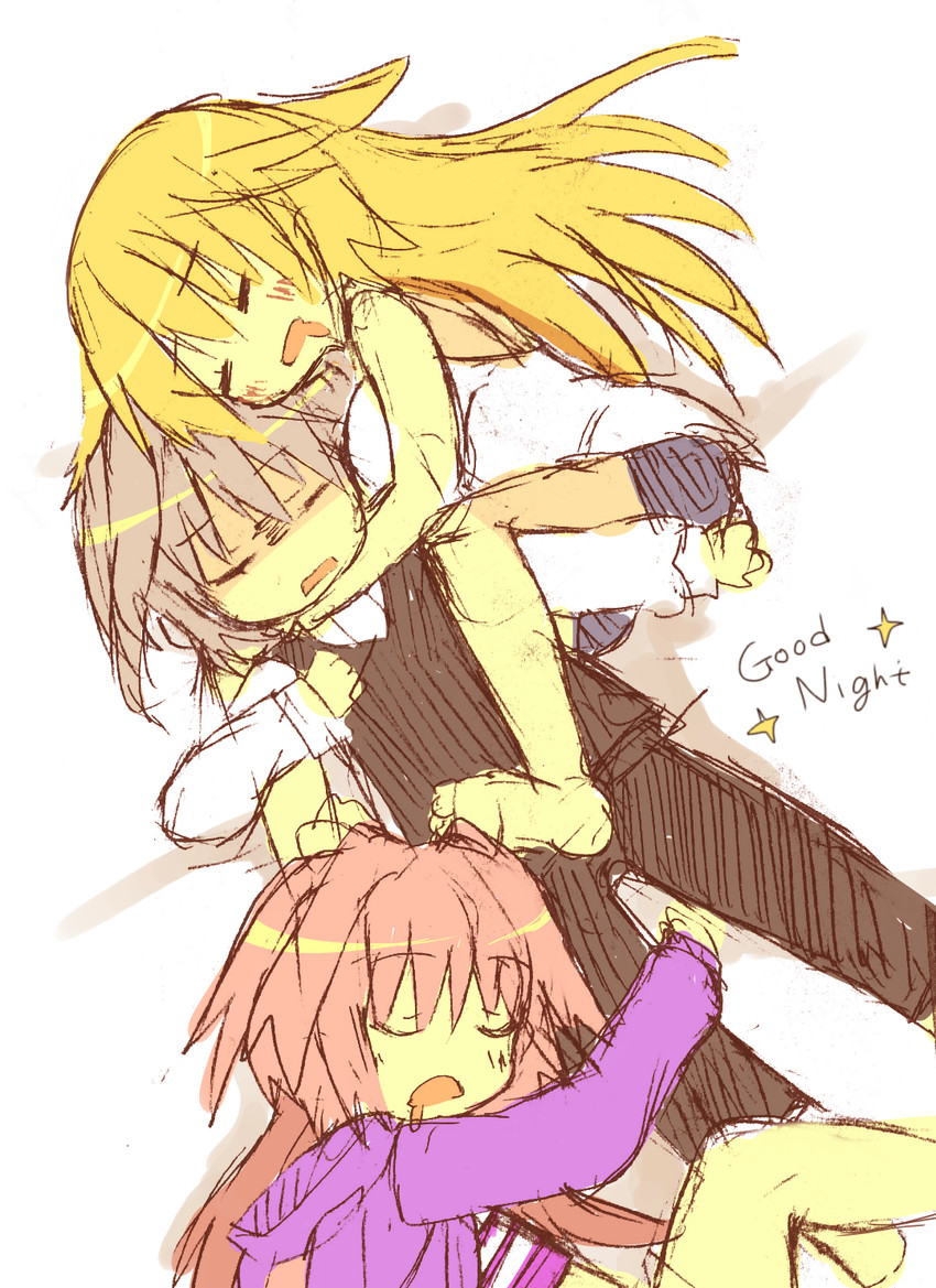 jeanne d'arc, astolfo, and sieg (fate and 1 more) drawn by akafuku_pukoemon