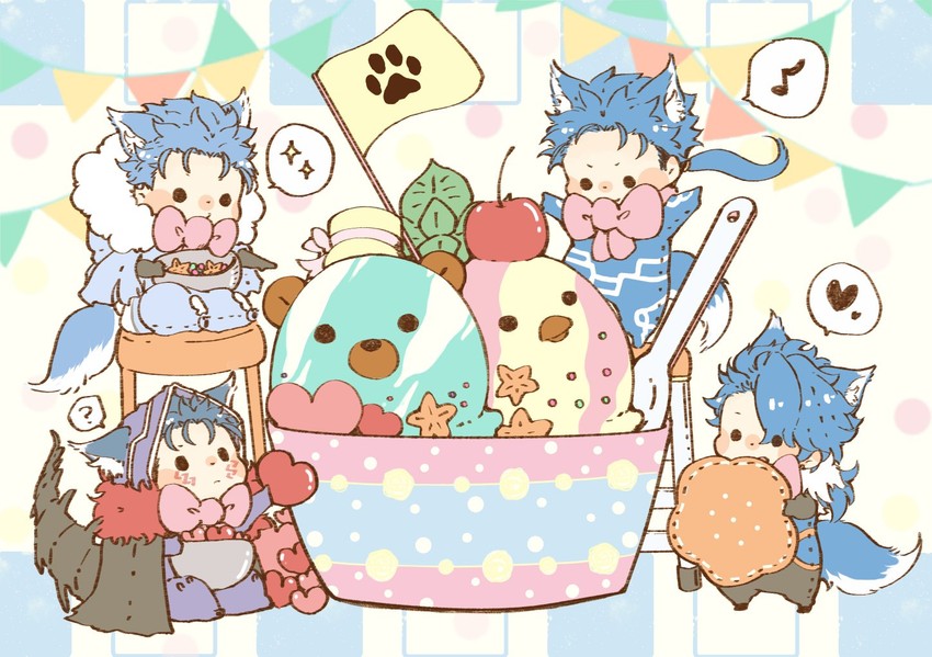 cu chulainn (fate and 3 more) drawn by betushio
