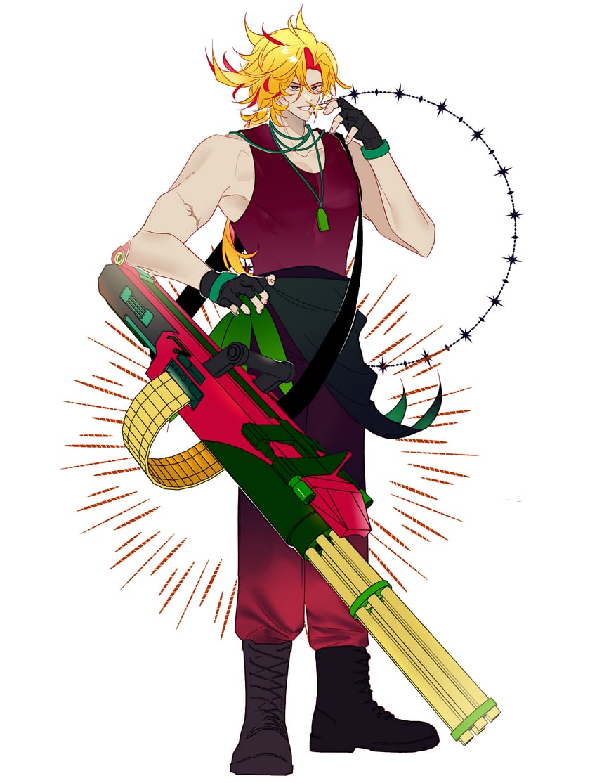 heliconia gunner (plants vs. zombies and 1 more) drawn by siiiiiiiiiii