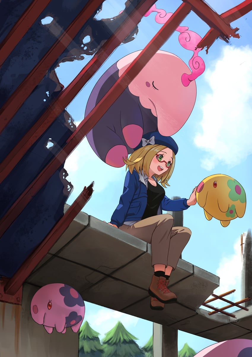 bianca, munna, and musharna (pokemon and 1 more) drawn by ricman_rt