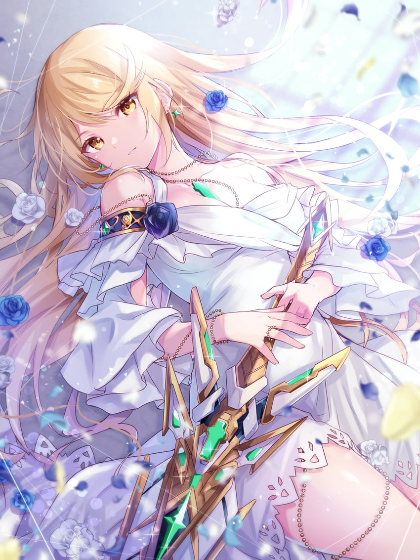 mythra (xenoblade chronicles and 1 more) drawn by ui_frara