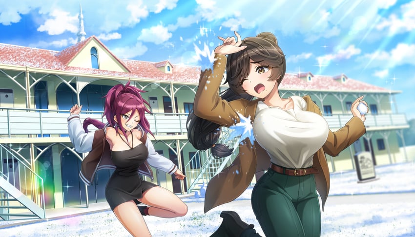 yamaba yume and kurenashi yuuri (dolphin wave) drawn by ootomo_takuji