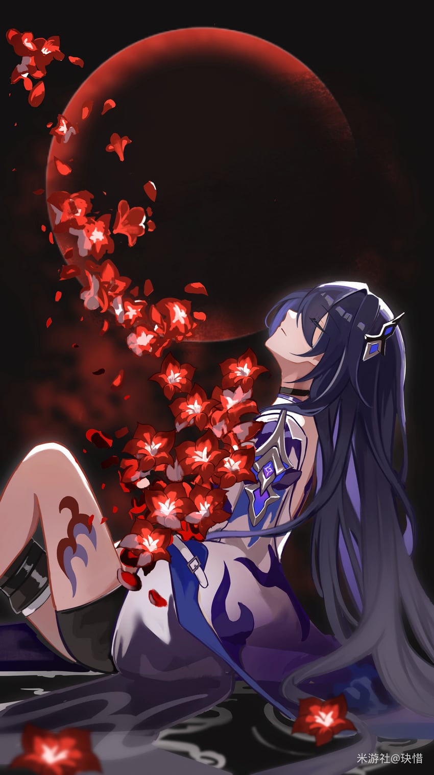 acheron (honkai and 1 more) drawn by jue_xi