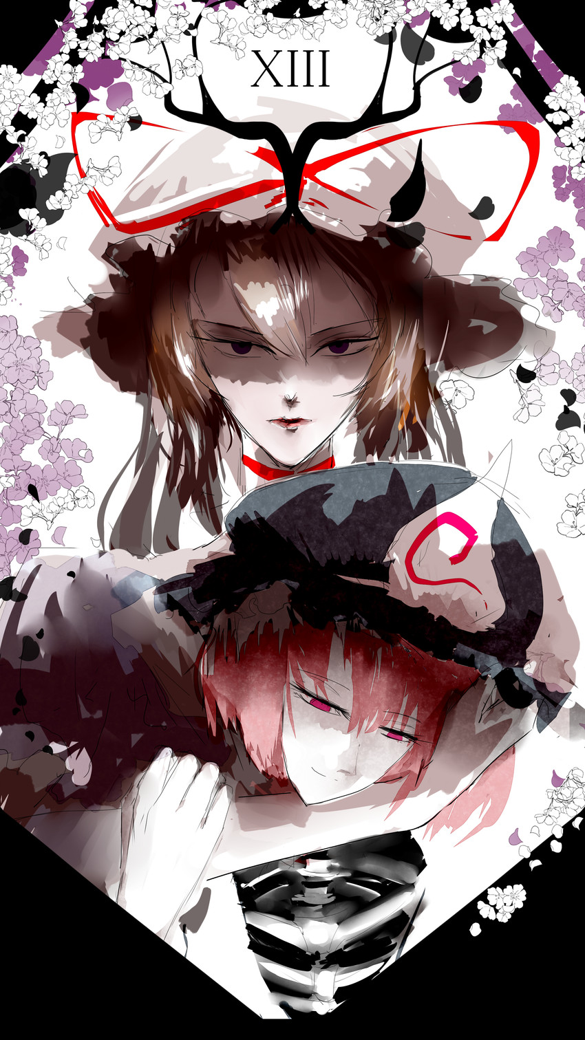 yakumo yukari and saigyouji yuyuko (touhou) drawn by yappa_muri