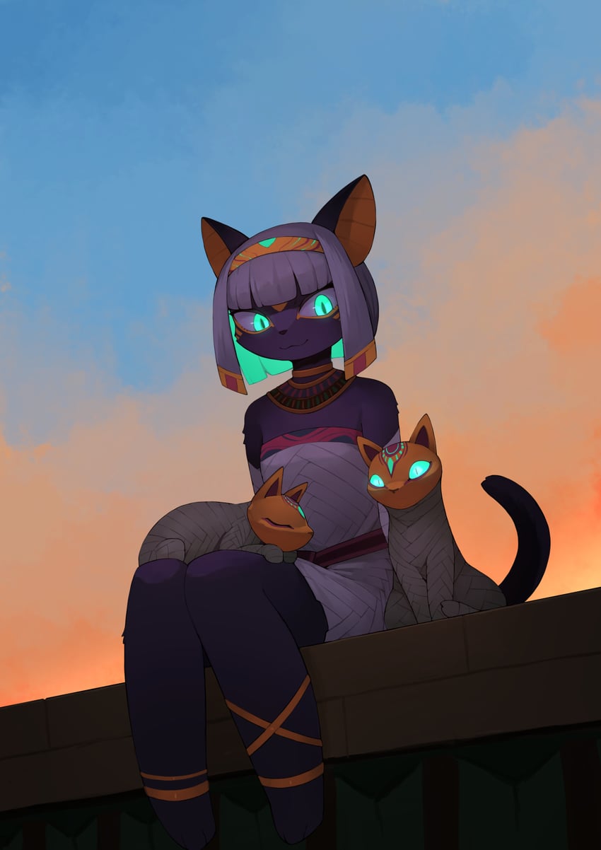 bastet (original and 1 more) drawn by kamukamu6392