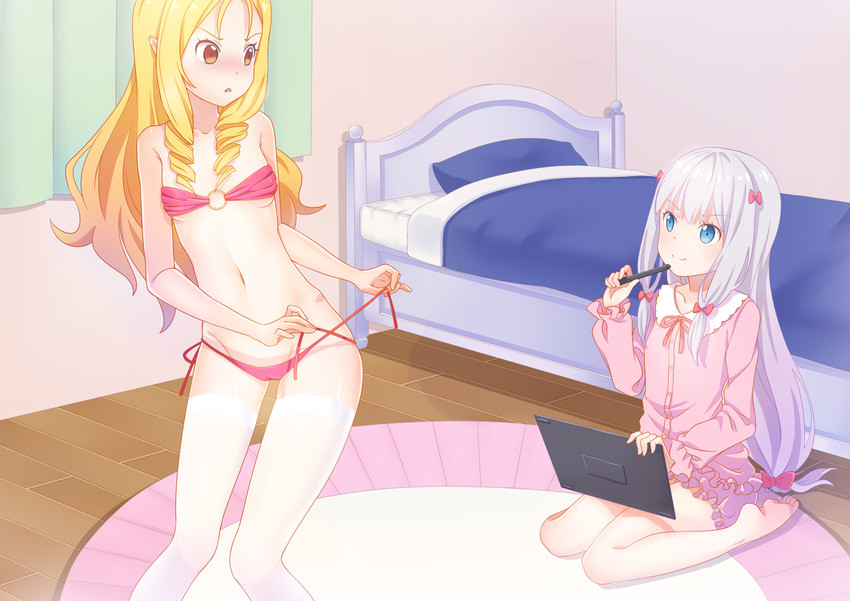 izumi sagiri and yamada elf (eromanga sensei) drawn by you_hu_xiao_lang