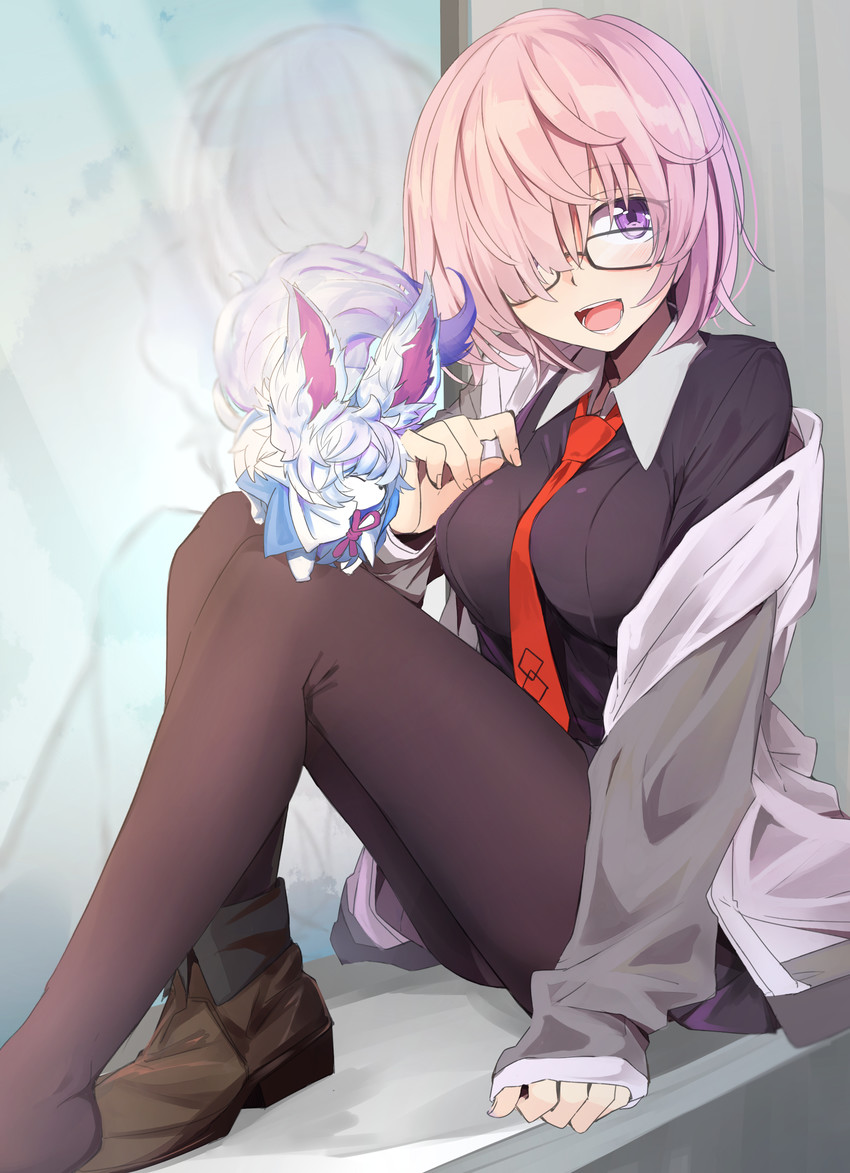 mash kyrielight (fate and 1 more) drawn by kazenoko