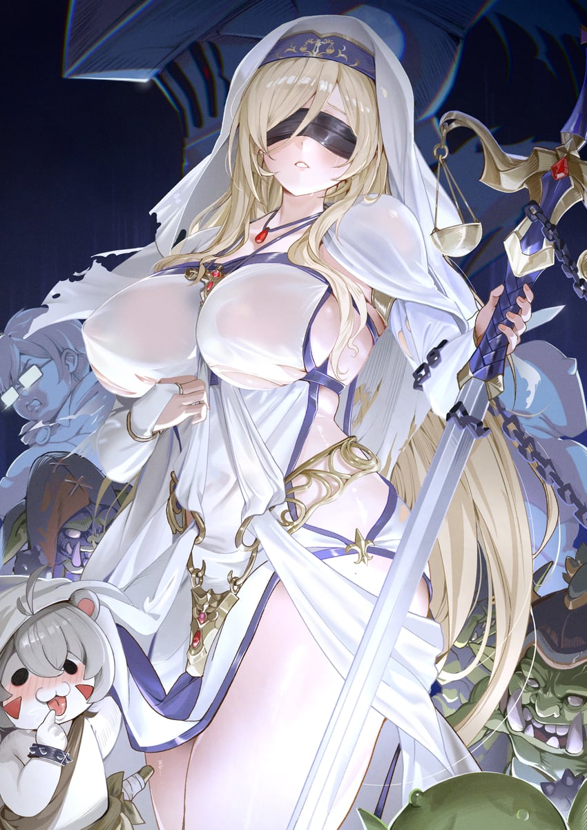 sword maiden, goblin slayer, yuridori, and jayden (goblin slayer! and 2 more) drawn by haowei_wu