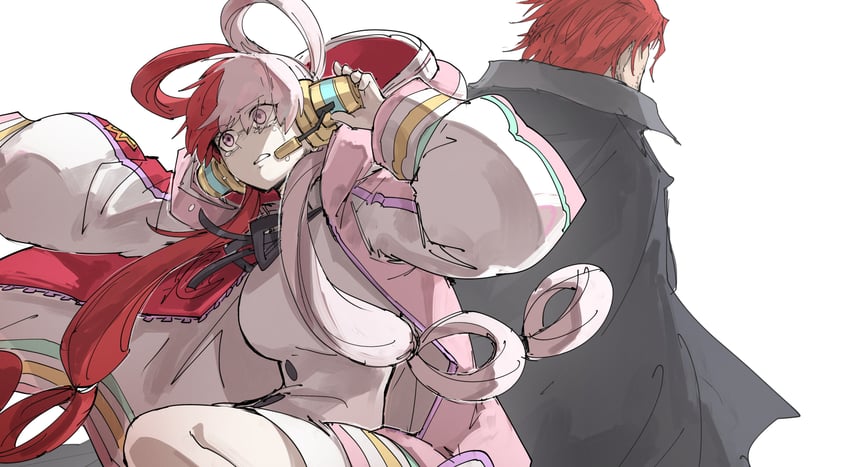 uta and shanks (one piece and 1 more) drawn by kankan33333