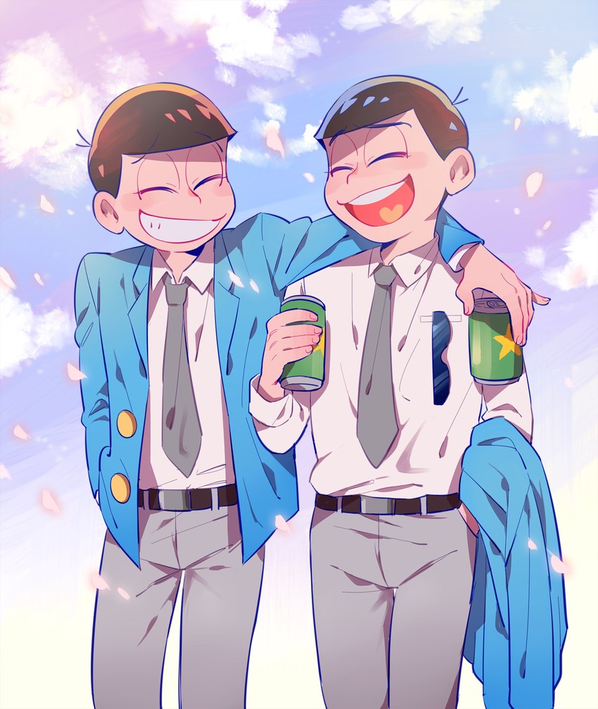 matsuno osomatsu and matsuno karamatsu (osomatsu and 2 more) drawn by o2_(o2mm)