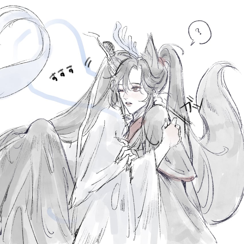 wei wuxian and lan wangji (modao zushi) drawn by ojisan_rbt