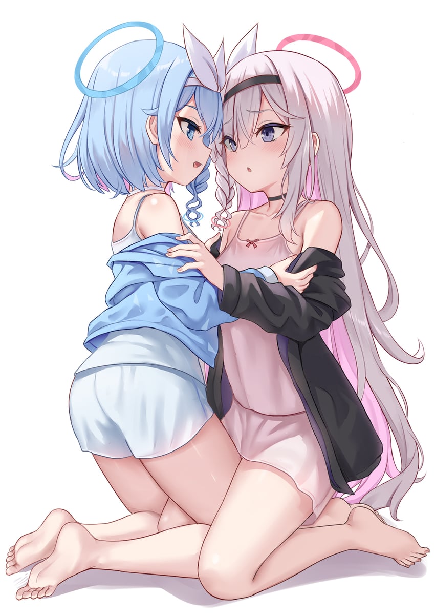 arona and plana (blue archive) drawn by milkshakework