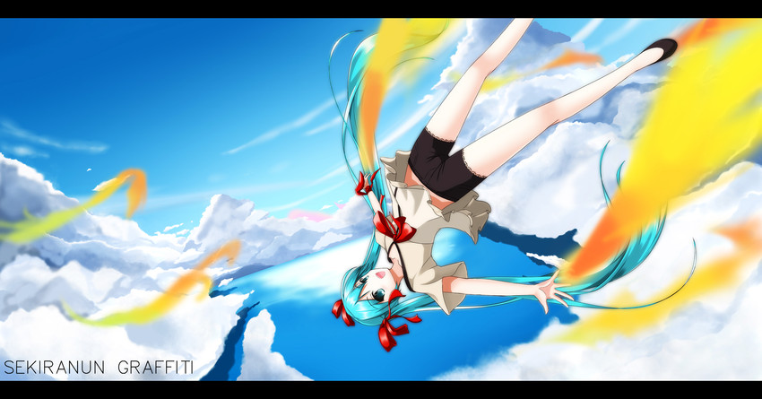hatsune miku (vocaloid and 1 more) drawn by fatkewell