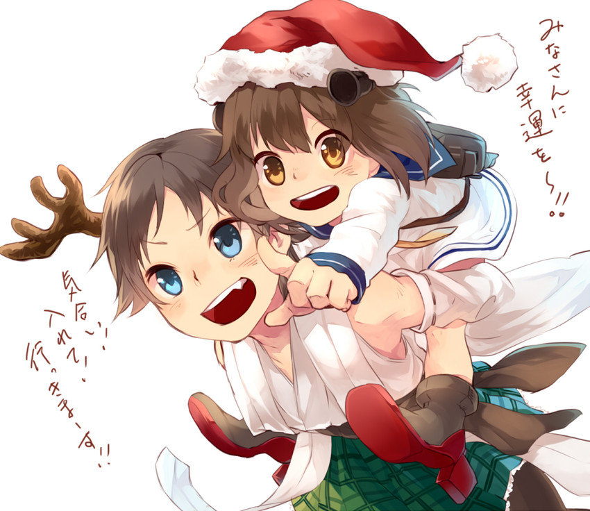 yukikaze and hiei (kantai collection) drawn by hamada_(super_tachioyogi_kyousou)