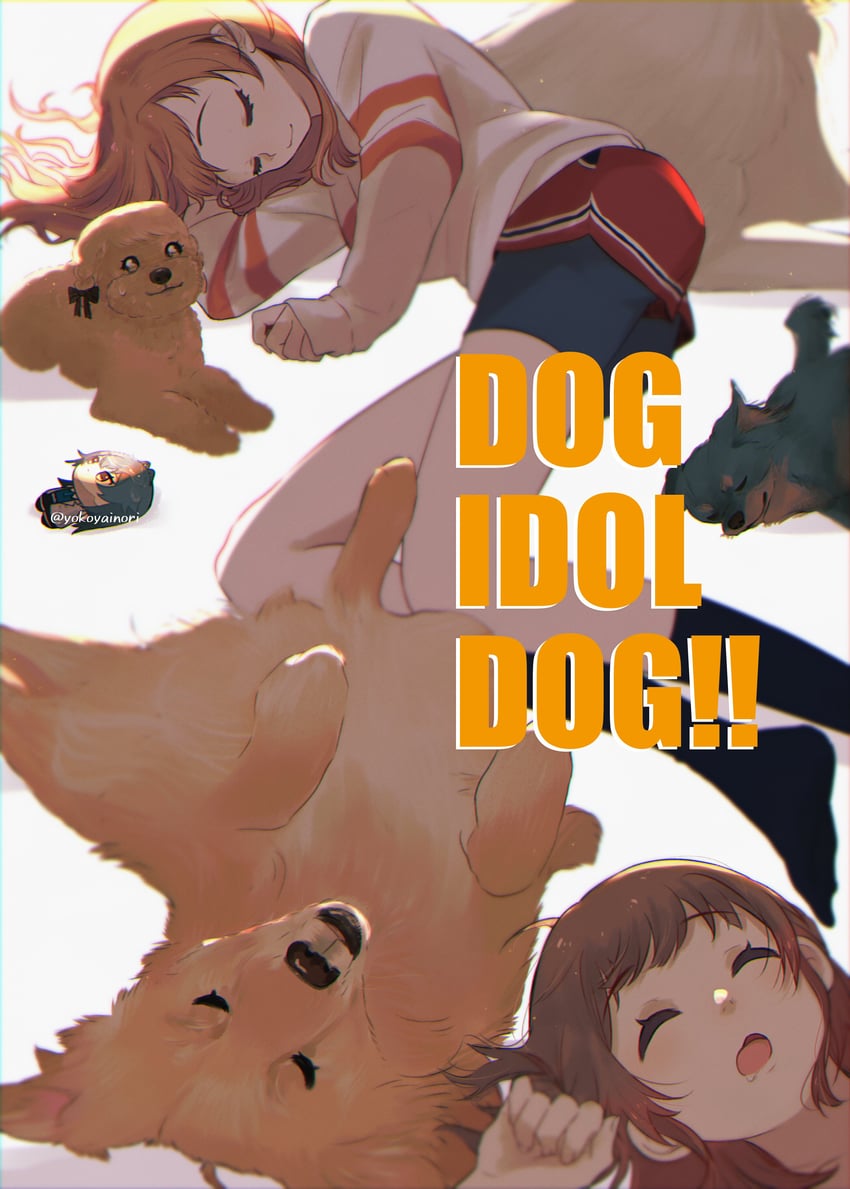 hanami ume, hanami saki, and tsukimura temari (idolmaster and 1 more) drawn by yokoya_inori
