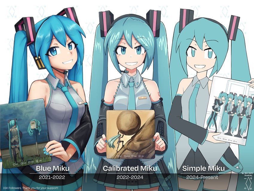 hatsune miku and sisyphus (vocaloid and 2 more) drawn by digiral