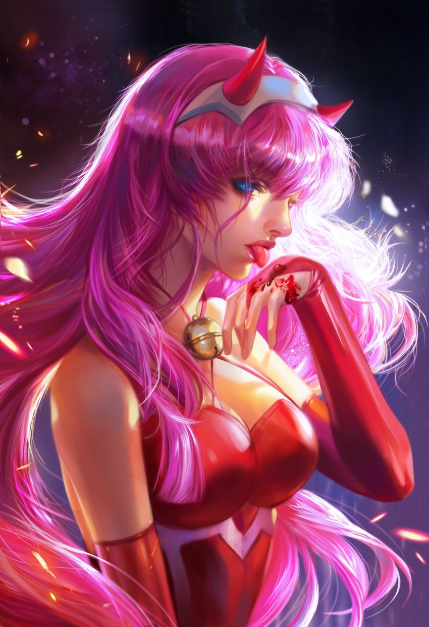 zero two (darling in the franxx) drawn by fan_yang_(jiuge)
