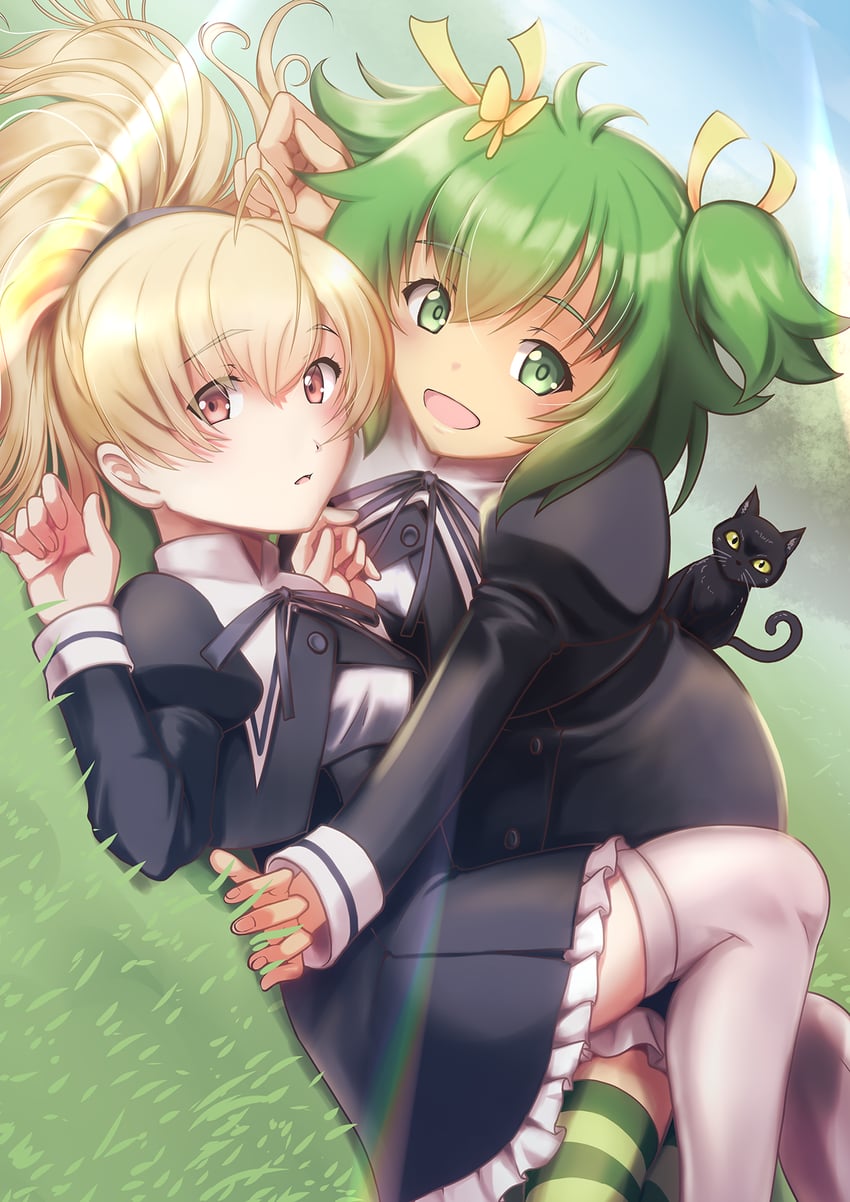 ando tazusa and yoshimura thi mai (assault lily) drawn by mimkai