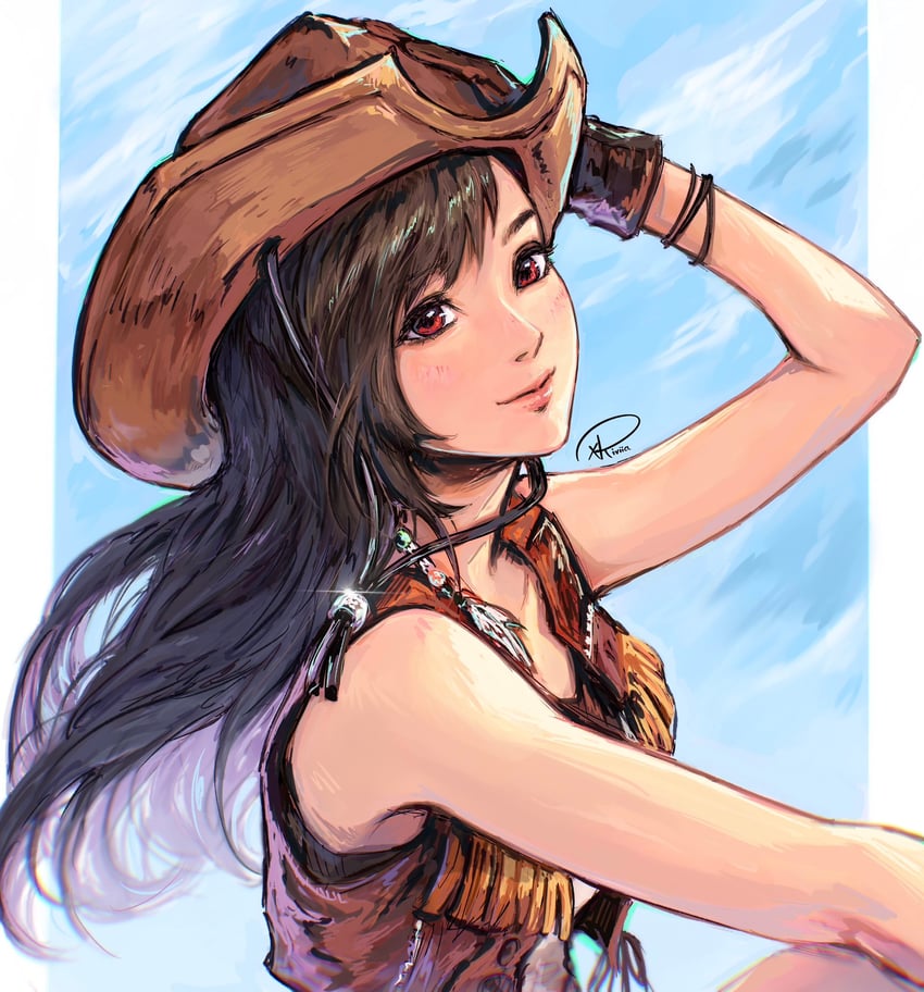 tifa lockhart (final fantasy and 4 more) drawn by kuroiitulip