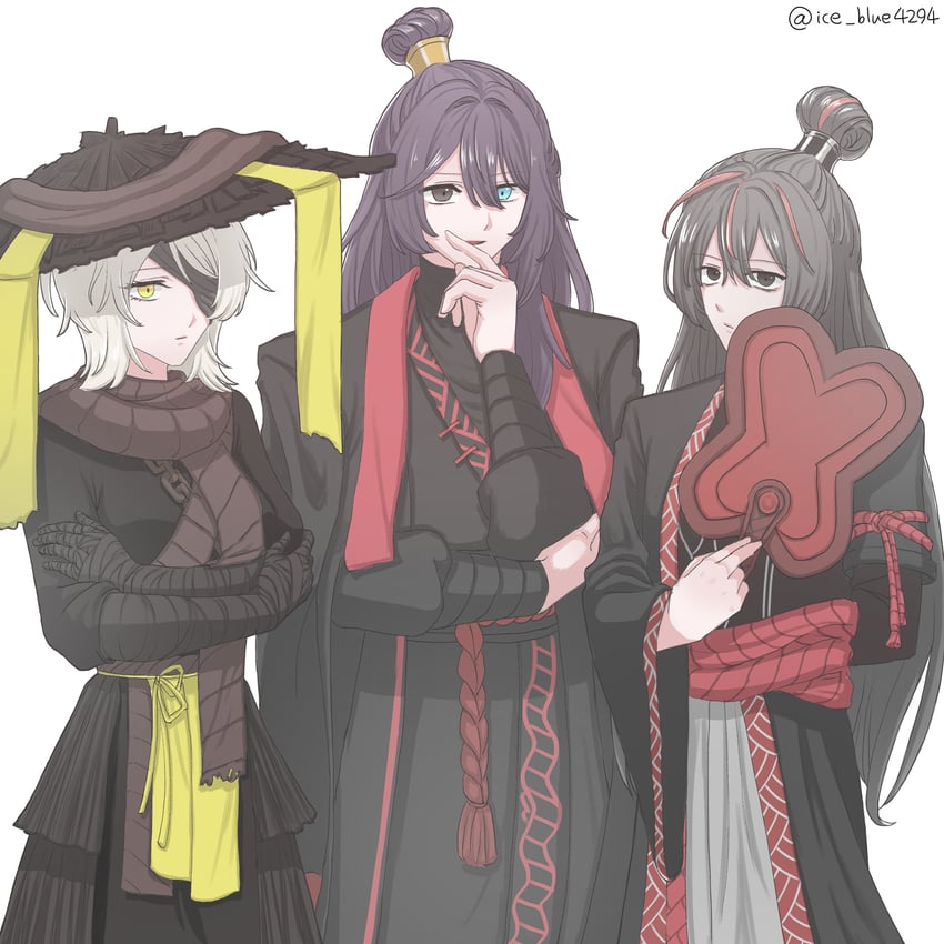 faust, yi sang, hong lu, jia qiu, and zigong (project moon and 1 more) drawn by ice_blue4294