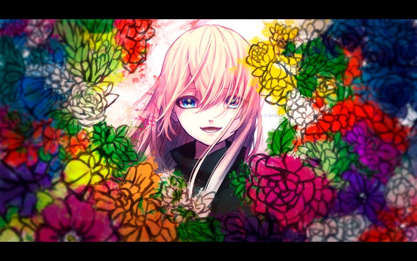 megurine luka (vocaloid and 1 more) drawn by kiumu_gackpo