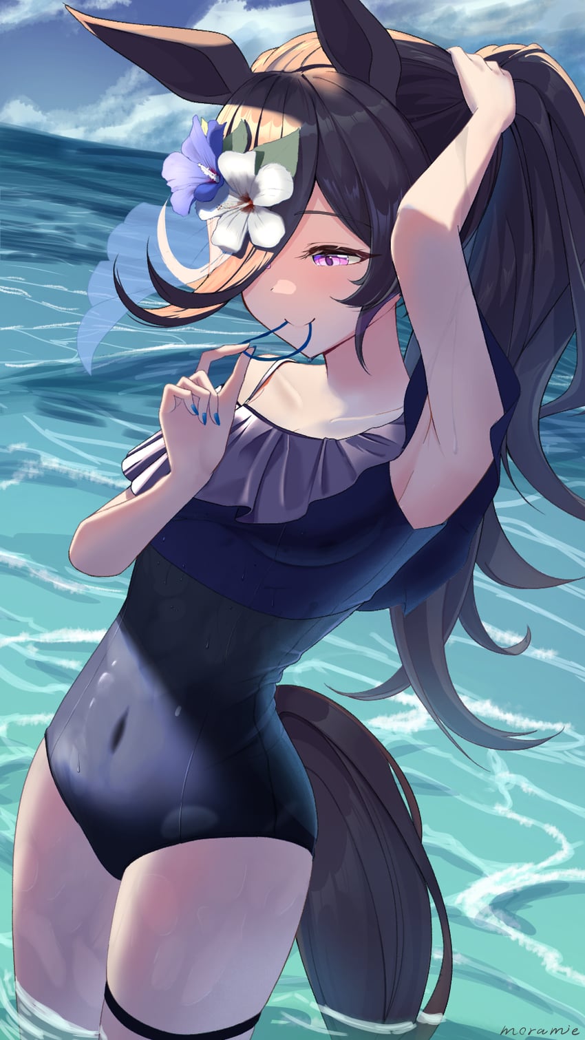 rice shower (umamusume) drawn by morami_(mora2_shitekita)