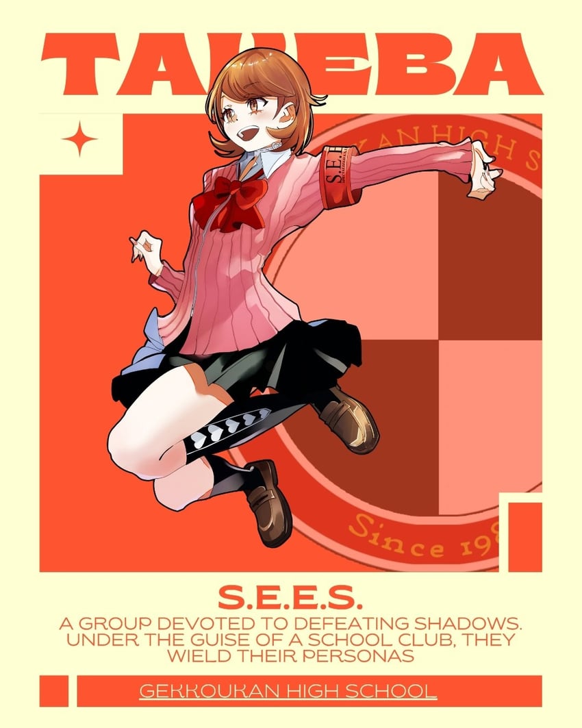 takeba yukari (persona and 1 more) drawn by davoxime