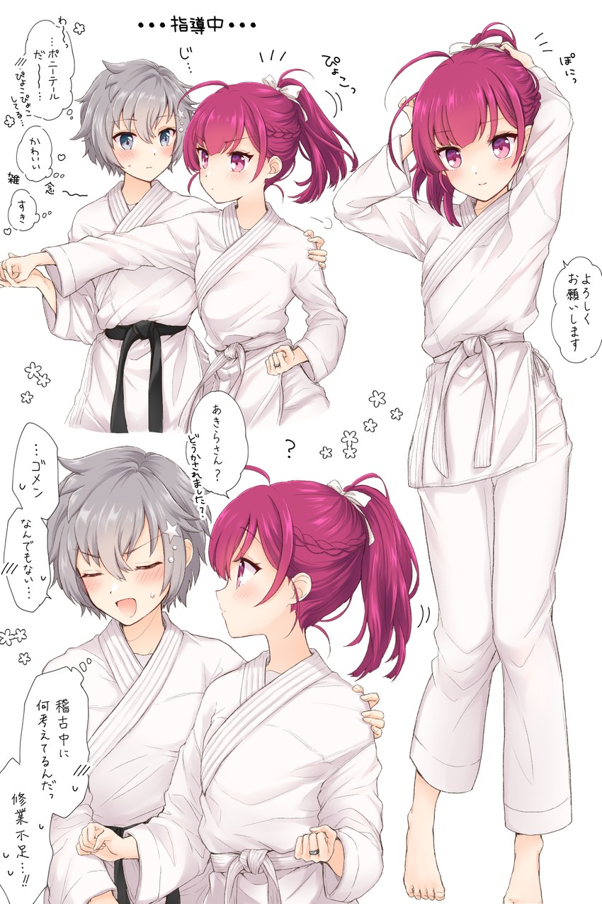 tokiwa nanaka and shinobu akira (mahou shoujo madoka magica and 1 more) drawn by chiwa_(chiwawanwan1206)