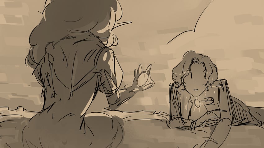 black pearl cookie and youth of the oyster family (cookie run and 1 more) drawn by oluo
