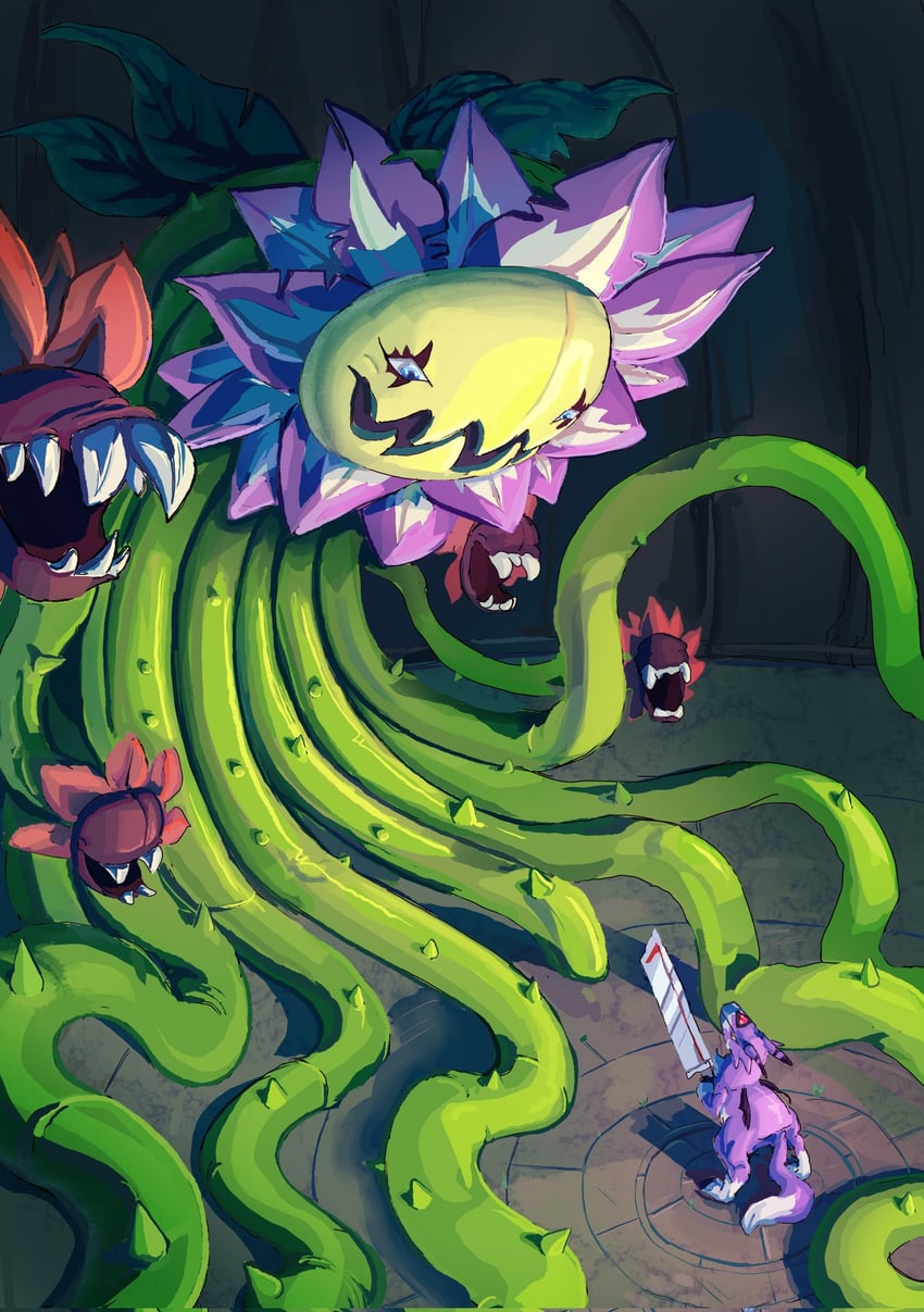 dorumon and blossomon (digimon and 1 more) drawn by camilla76260411