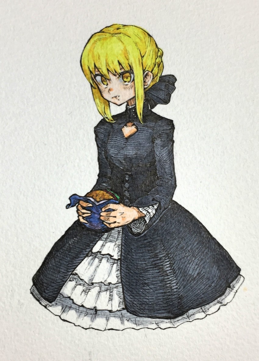artoria pendragon and saber alter (fate and 1 more) drawn by mashimashi