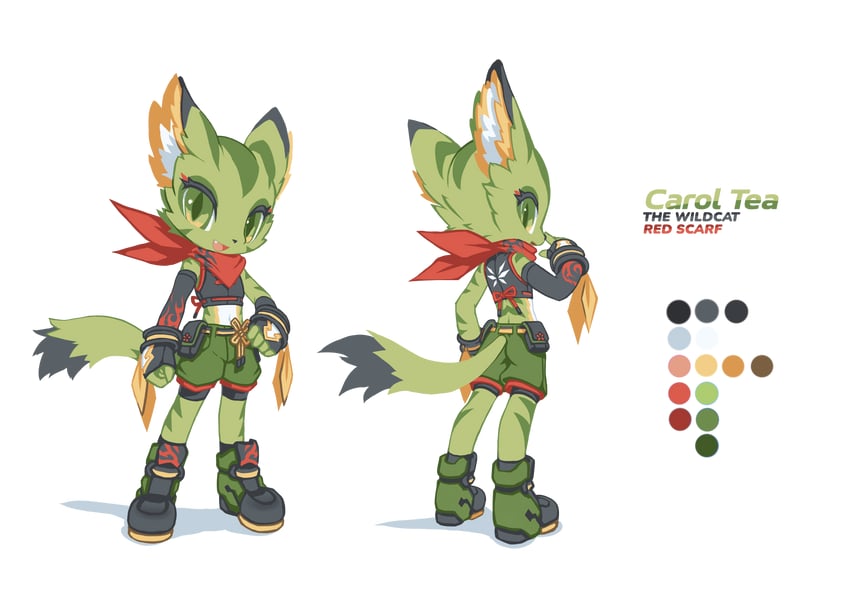 carol tea (freedom planet and 1 more) drawn by tyson_tan