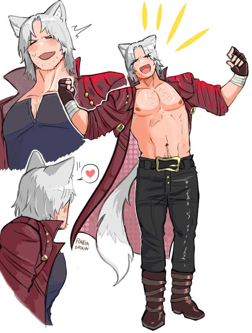 dante (devil may cry and 1 more) drawn by seal_lover420