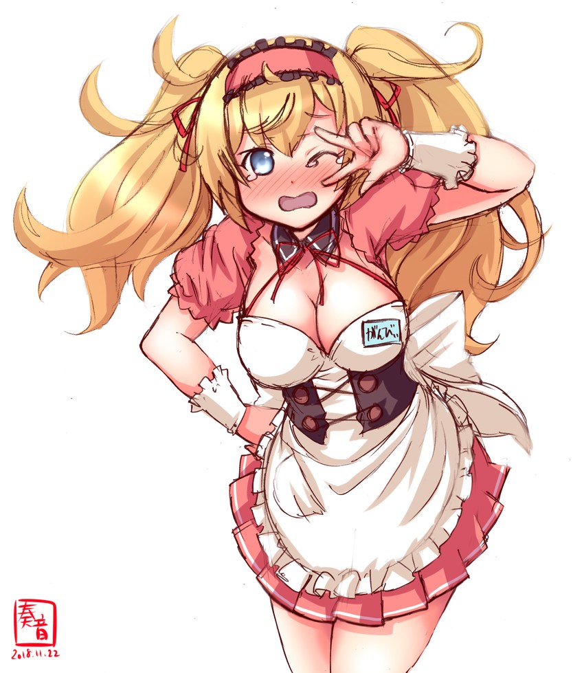 asahina mikuru and gambier bay (kantai collection and 1 more) drawn by kanon_(kurogane_knights)