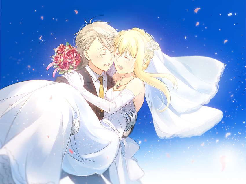 slaine troyard and asseylum vers allusia (aldnoah.zero) drawn by aki_(neyuki41028)